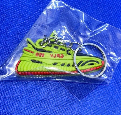 Adidas Yeezy Boost 350 V2 Sneaker Keychain 2D Flat Rubber 2.5” x 1.25” - GREEN - Picture 2 of 9