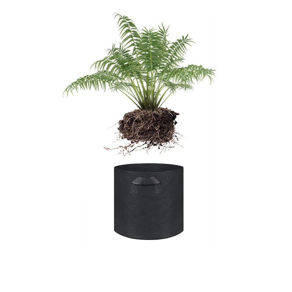 Black Fabric Root Pots Smart Plant Grow Pot Bags 3.8L 8L 12L 16L 23L