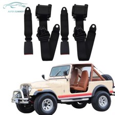 For Jeep Cj Yj Wrangler 82 83-1995 Retractable Seat Belts Universal 3 Point 2pcs For Jeep Cj Yj Wrangler 82 83-1995 Retractable Seat Belts Universal 3 Point 2pcs