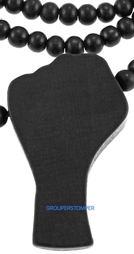 Nuevo colgante Power Fist Freedom Justice con cuentas de madera natural o collar de metal - Imagen 5 de 109