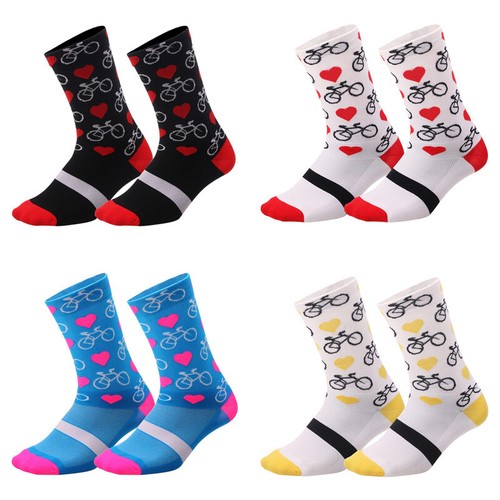 Cycling Riding Socks Mens Womens Bicycle Bike Sports Ankle Socks XC BMX MTB Red - Picture 2 of 53