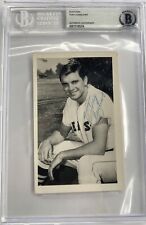 Tony Conigliaro Boston Red Sox 1967 Signed Photo Postcard Ex Beckett COA Slab Tony Conigliaro Boston Red Sox 1967 Signed Photo Postcard Ex Beckett COA Slab