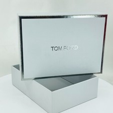TOM FORD Gift Box Light Gray  Silver EMPTY 4" x 5" x 1 1/2" - NEW