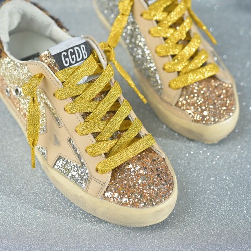 Glitter Metallic Shoelaces replacement for Golden Goose Sneakers eBay