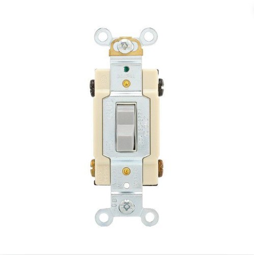 Eaton Gray 4-Way Commercial Toggle Wall Light Switch 20A 120/277V Bulk CSB420GY