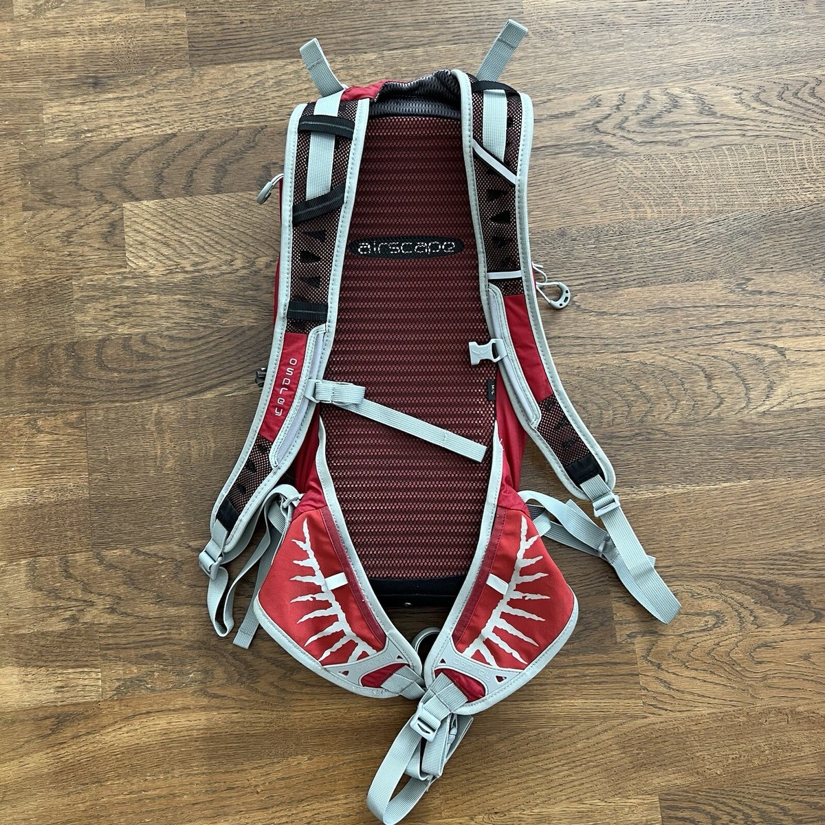 Sac à dos d'hydratation de vélo Osprey Raptor 10 hydraulique sans vessie roug