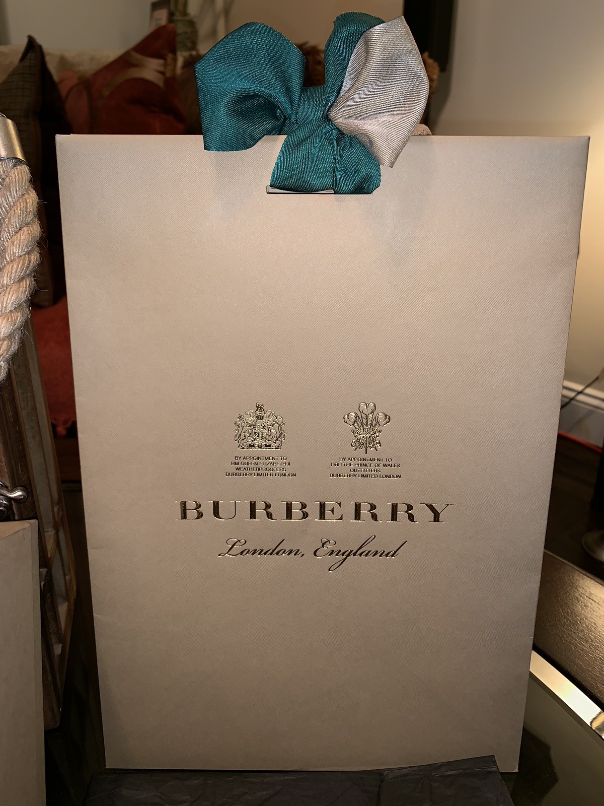 100% Authentic Burberry Small Gift Box,Red Lace,London England Shopping Bag  New! | Ebay