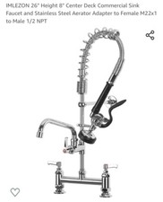 IMLEZON Commercial Kitchen Sink Faucets Constructed  26 inches