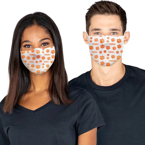 3 Pack Clemson Tigers Officially Licensed NCAA Washable Resuable Face Mask Cover - Picture 6 of 6