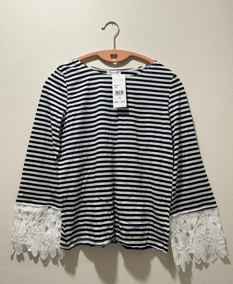 ELLA MOSS Top Girls Size 14 NWT — 第 3/4 张图片