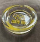Vintage Original Tokyo Japan 1964 Olympics Glass Ash Tray — photo 2