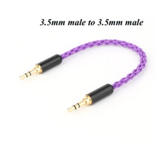 HiFi Audio Earphone Cables Silver Plated Balanced Wire 3.5mm TRRS Male Connector