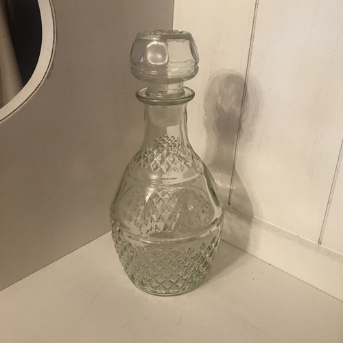 Vintage Crown Royal Decanter with Stopper 10" Tall eBay