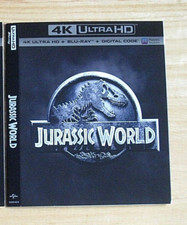 JURASSIC WORLD, JUSTICE SOCIETY WORLD WAR 2 4K Blu ray slipcover
