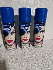 HALLOWEEN TEMPORARY GRAY HAIR COLOR - SPRAY On, SHAMPOO OUT 3 Pack 3oz. Cans