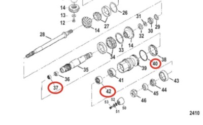 Mercruiser Stern Drive BRAVO III Lower Unit Oil Seal 26