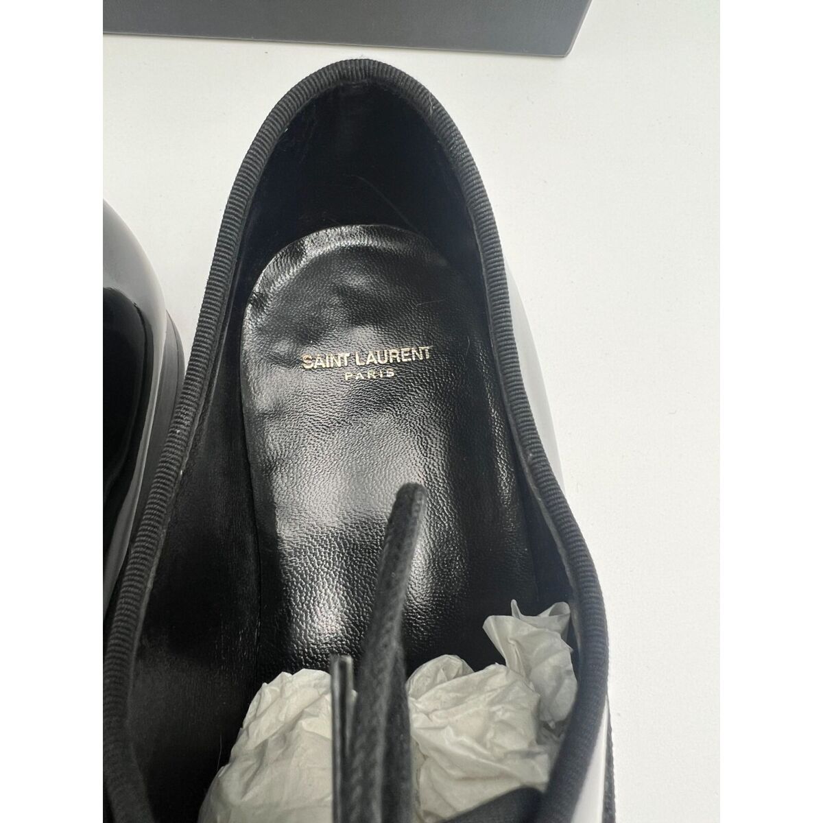 YSL Saint Laurent Paris Womens Black Patent Leather Dress YSL Saint Laurent Paris Womens Black Patent Leather Dress