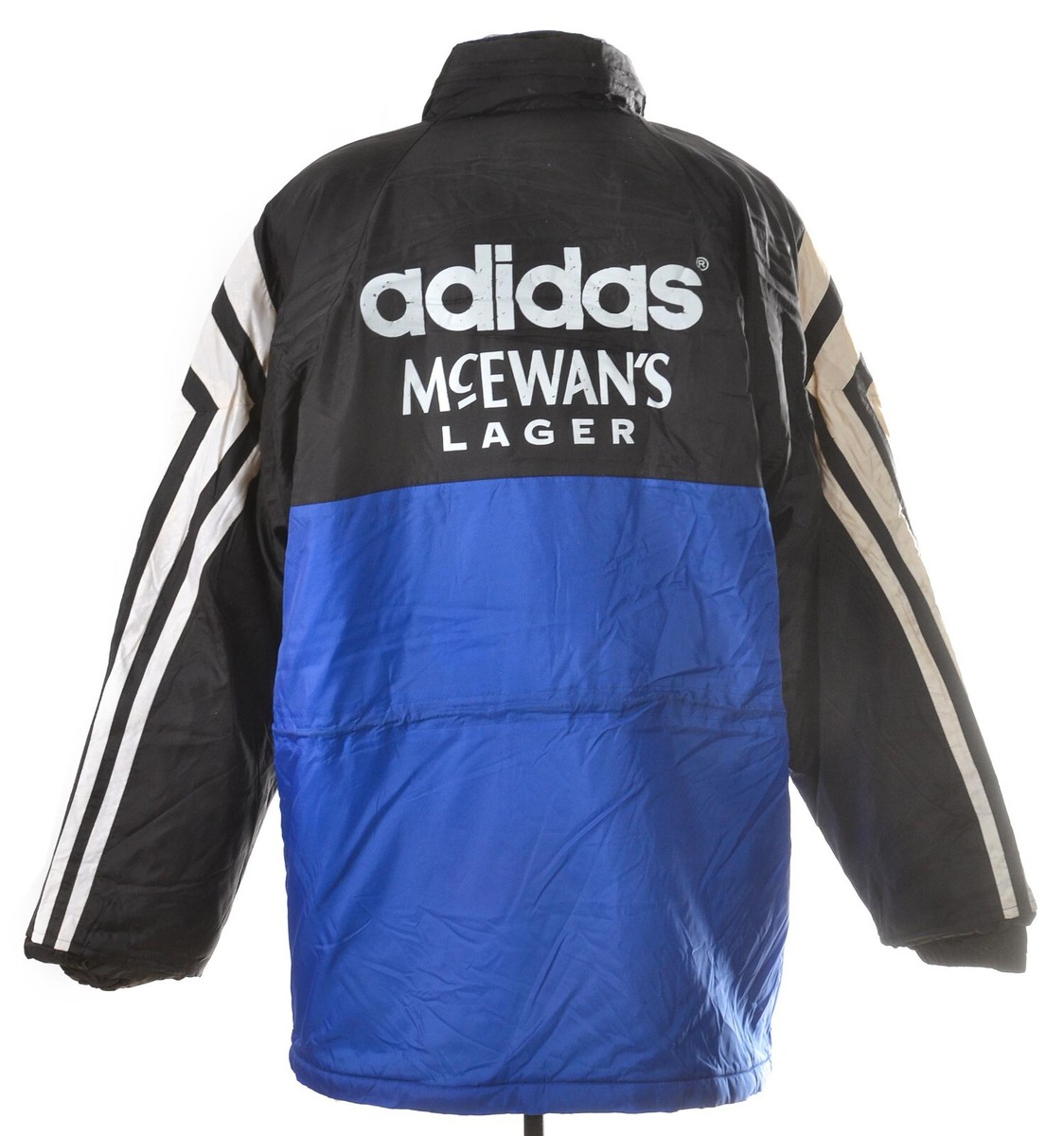 GLASGOW RANGERS 1994/1996 FOOTBALL BENCH JACKET ADIDAS SIZE L