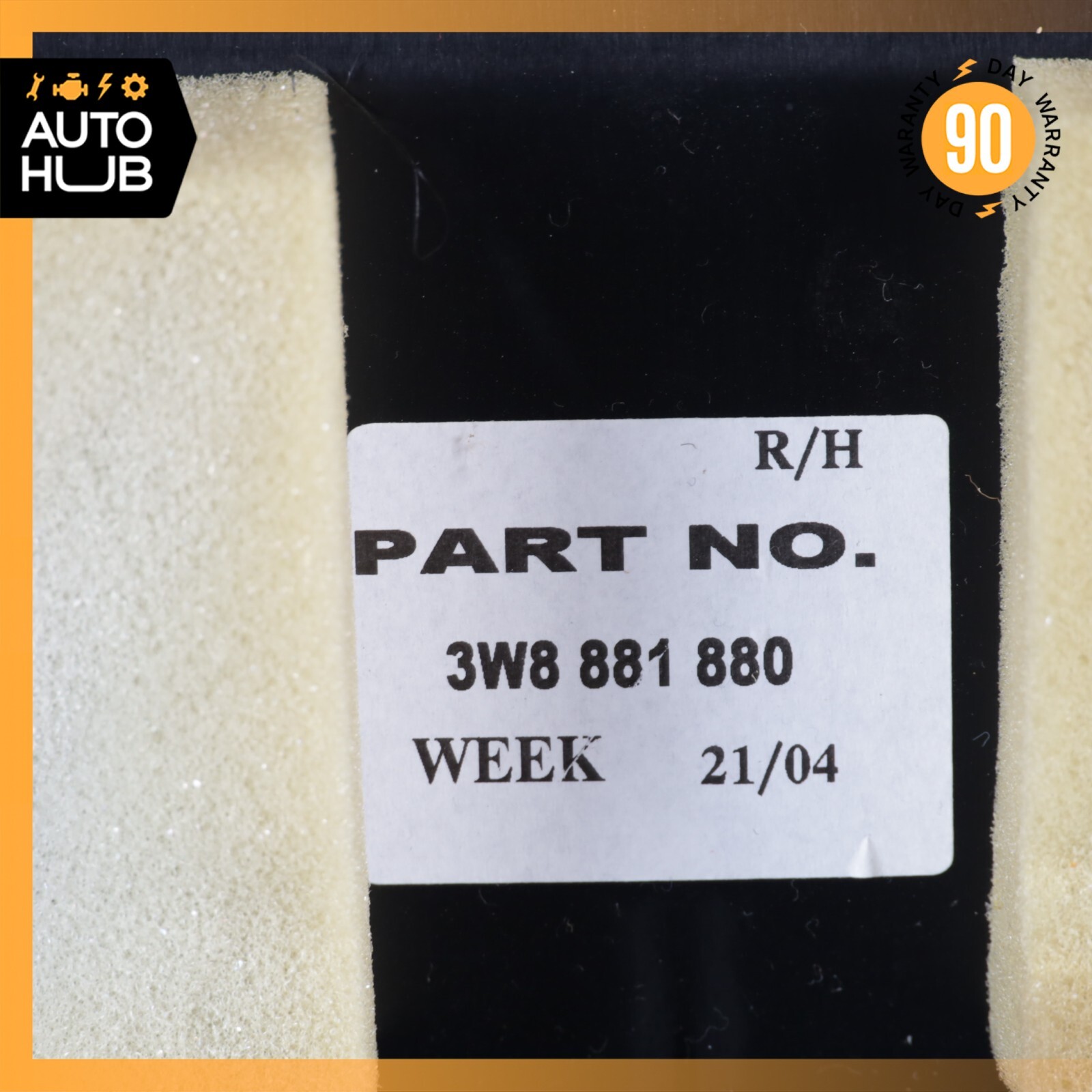 03-06 Bentley Continental GT Front Right Side Seat Upper Back Cushion OEM 36k