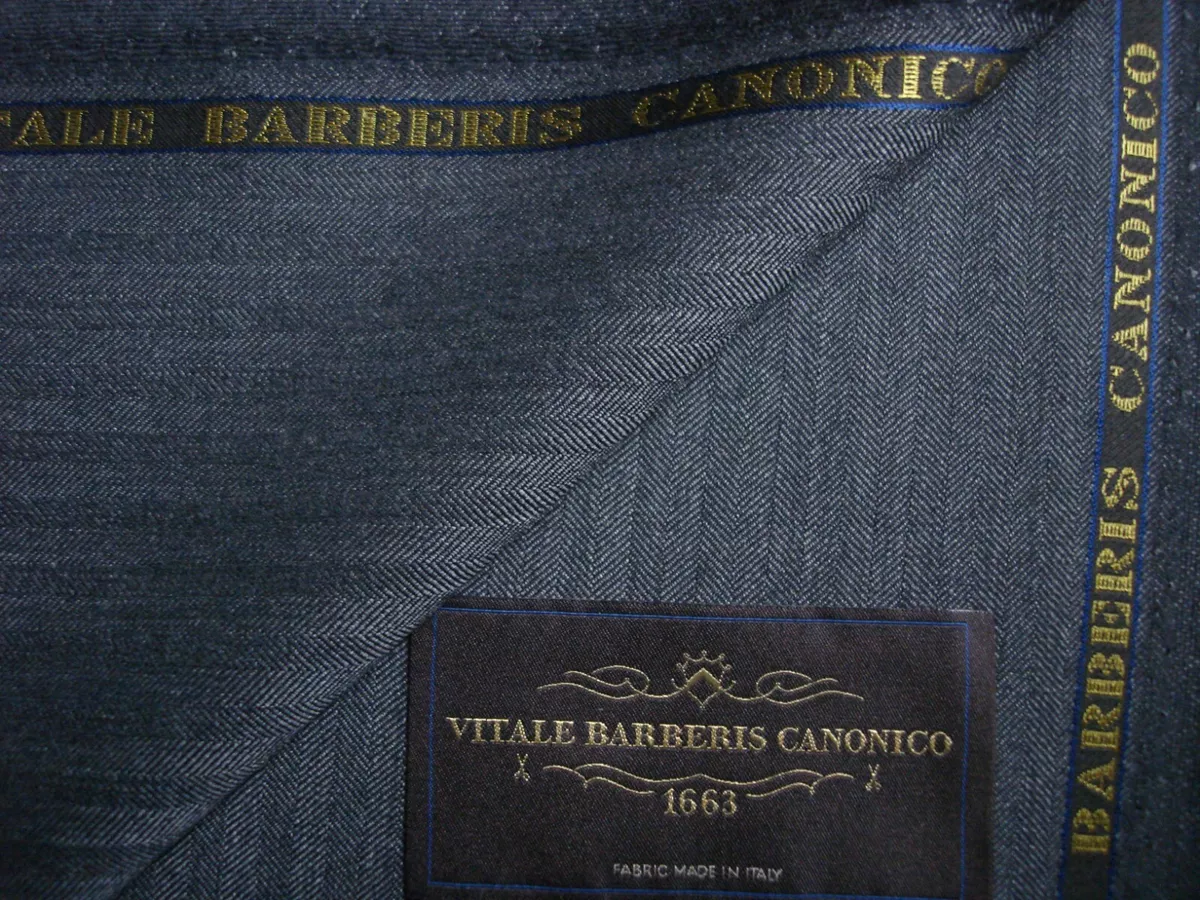 Vitale Barberis Canonico Jacketing Checked Fabric 100% Wool 