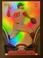 2019 Panini Certified Baseball Green #34 Darwinzon Hernandez Boston Red Sox RC