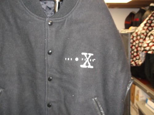 The X Files 1995 Leather/Wool Varsity Jacket+ Vest-Science Fiction TV - Picture 2 of 15
