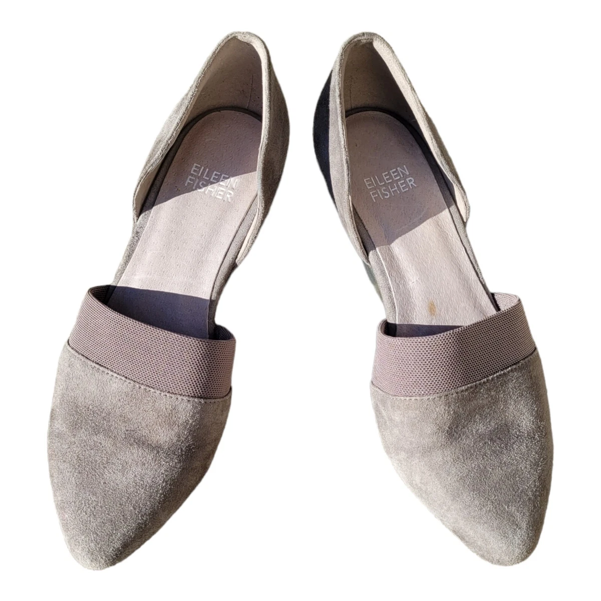 Eileen Fisher D Orsay Hilly Grey Wedge Pumps women s Size 5 eBay