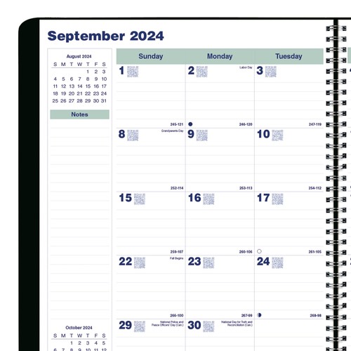Blueline® 2025 Plan & Link™ Essential Monthly Planner, 16 Months, September 2024 - Picture 5 of 7