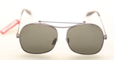 Alexander McQueen AM0088S 001 Ruthenium/Grey 59mm Sunglasses  display picture 3