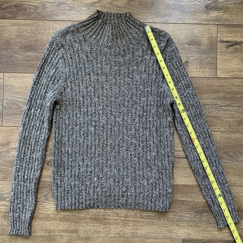 Pendleton Damen mittelbraun Kaschmir Wollmischung Strick Stehkragen gerippt Pullover - Bild 9 von 10