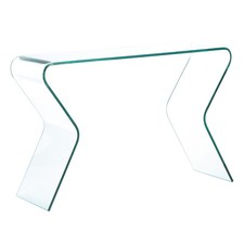 Consolle da ingresso in vetro curvato design moderno elegante tavolo soggiorno