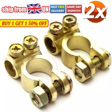 Battery Terminals Clamps Connection Positive&Negative Car Van Caravan Motorhome