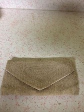Faux Pearl Beaded Chevron Pattern Clutch 9 X 5 Bridal, Prom,