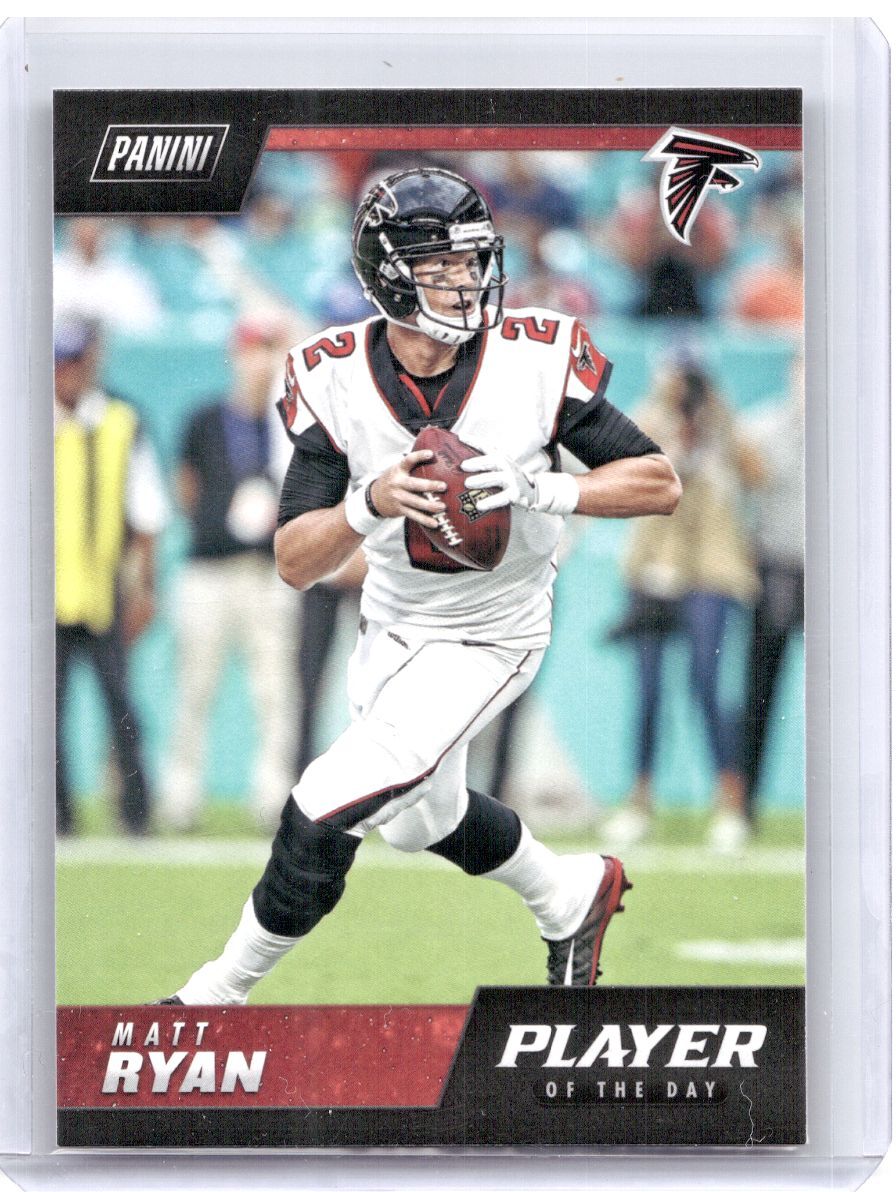 Matt Ryan #2 Football Cards 2018 Panini Player of the Day trading card — raw and PSA graded price guide