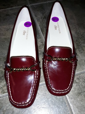 anne klein patent leather loafers