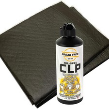 Break Free CLP Gun Cleaner Made in the USA 4oz Squeeze Bottle CLP-4-1 with Pads