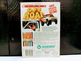 NES Ivan IronMan Stewart's Super Off-Road Nintendo Game w/Box Sleeve & Manual 