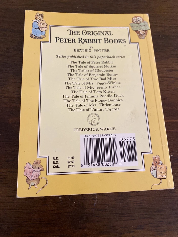Beatrix Potter The Tale of Jemima Puddle-Duck ~ F. Warne & Co ~ Vintage ~ RARE Foto 3 de 4