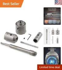 4-Piece  Hole Saw Kit for SDS Plus with 30-65mm Bits for Durability