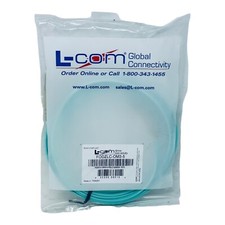 L-COM FODZLC-0M3-5 10 Gig Multimode LSZH Fiber Cable Dual LC / Dual LC 0.5m NOS