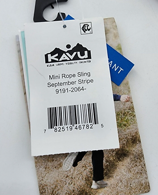 Kavu  Rope Sling Bag in September Stripe NEW NEW Kavu Rope Sling Bag Crossbody Multicolor Striped Logo  main image 3