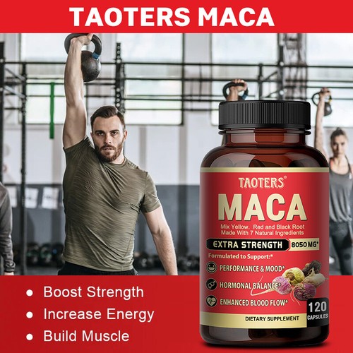 Organic Maca Root 120 Capsules-Peruvian Maca Extract for Men & Women - Picture 8 of 11
