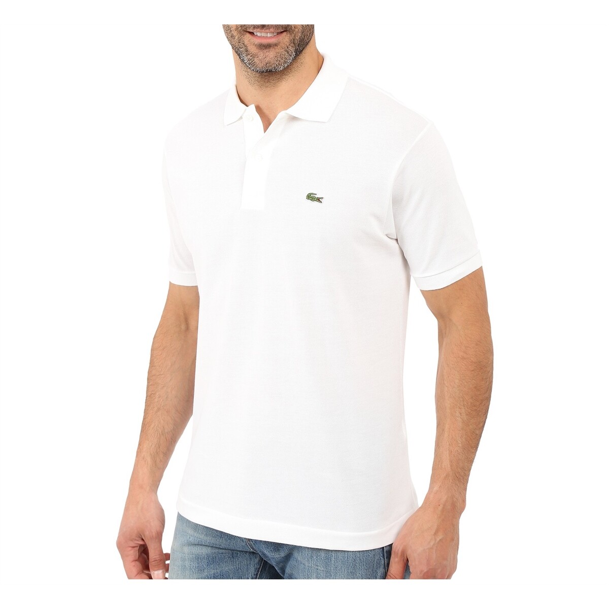 A.P.C. LACOSTE WHITE POLO SHIRT Sサイズ Lacoste Men's S Classic Fit White 100 Cotton Polo Shirt Size