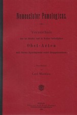 Frutta a pomologia - Mathieu Carl: Nomenclatore Pomologicus directory frutticoltura