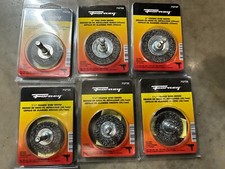 6-pack lot FORNEY 72728 2" Drill GRINDER WIRE WHEEL CUP BRUSH CRIMPED 8912230