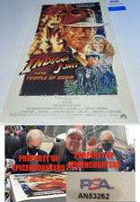 STEVEN SPIELBERG SIGNED INDIANA JONES 12X18 POSTER PHOTO W/EXACT PROOF PSA AUTHE