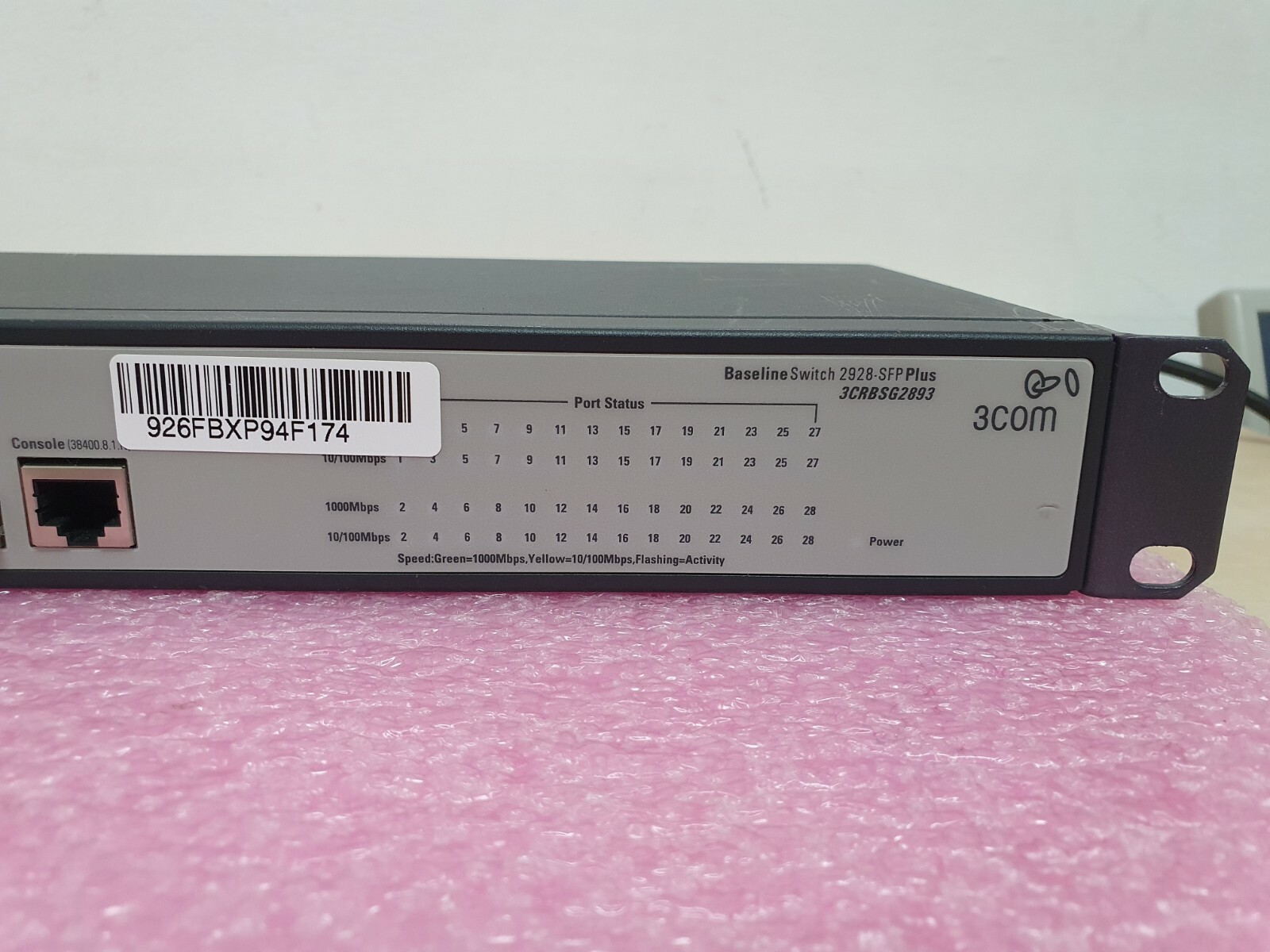 3Com 3CRBSG2893 Baseline Switch 2928-SFP Plus 24-Port Gigabit Ethernet Switch Wyprzedaż zapasów