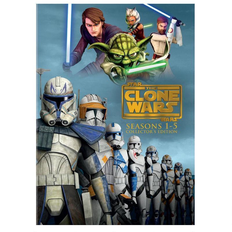 Star Wars: The Clone Wars - The Complete Seasons 1-5 (DVD, 2013