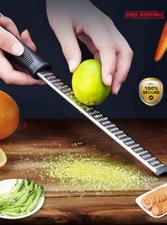 1pc Stainless Steel Multifunction Grater - Lemon, Vegetable & Fruit Zester - NEW