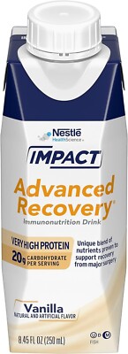 Impact Advanced Recovery Vanilla Oral Protein Supplement , 8.45 oz. Carton, 10ct